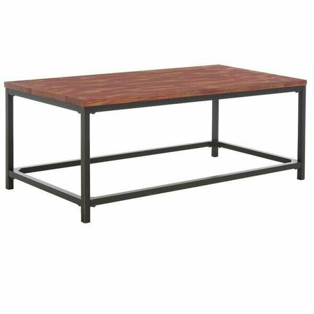 Safavieh Alec Coffee Table- Distressed Red Barn - 17.7 x 24 x 48 in. AMH6545E